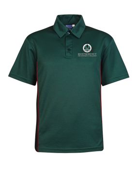 S/S CB Mesh Polo-Contrast Panels