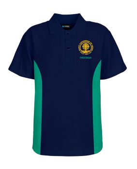 S/S CB Mesh Polo-Contrast Side Panel
