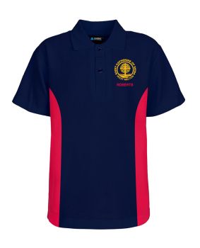 S/S CB Mesh Polo-Contrast Side Panel