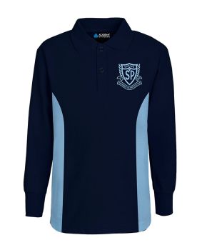 L/S Polo-Contrast Panels