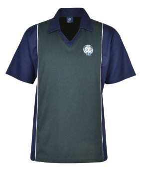 V-Neck CB Mesh Polo - Contrast Panels