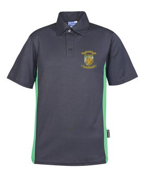 S/S CB Mesh Polo-Contrast Panel
