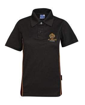 SS CB Mesh Polo-Contrast Panels Self Collar