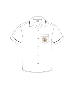 S/S Shirt with Contrast Button