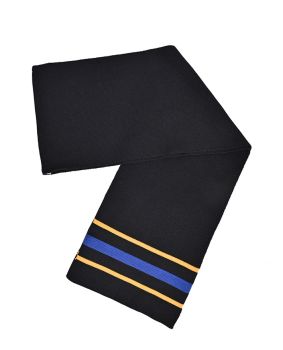 Striped Wool Blend Scarf